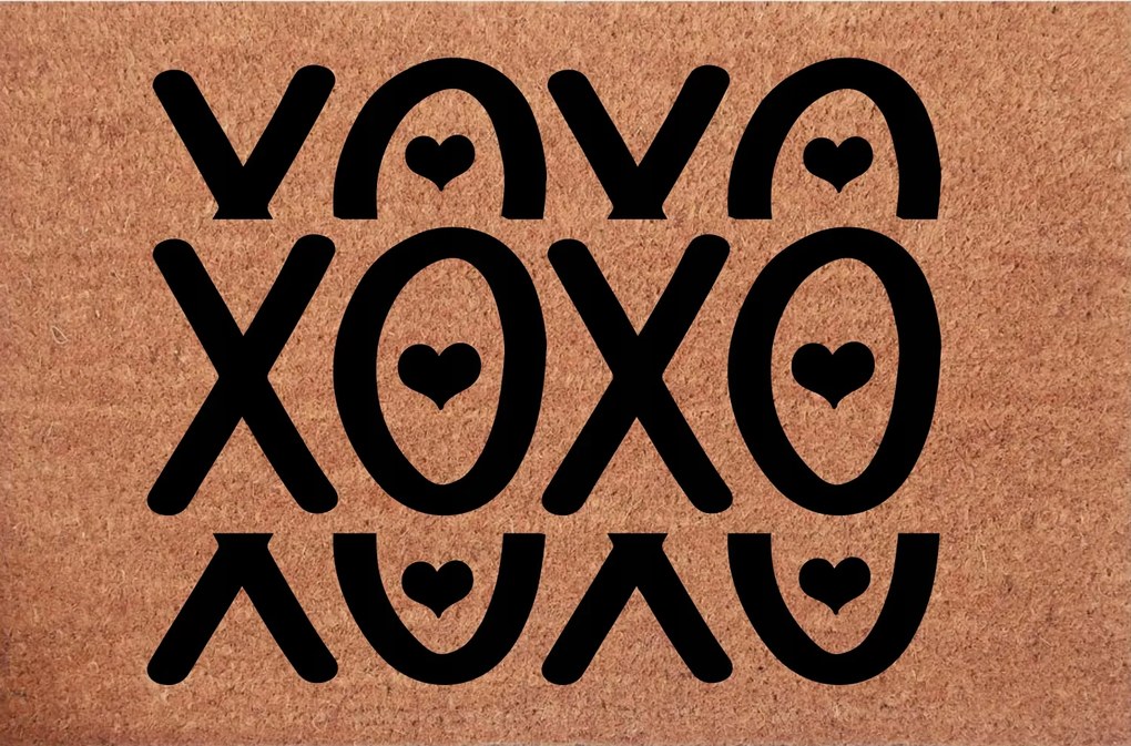 Lábtörlő Valentin-napi Xo Xo Xo