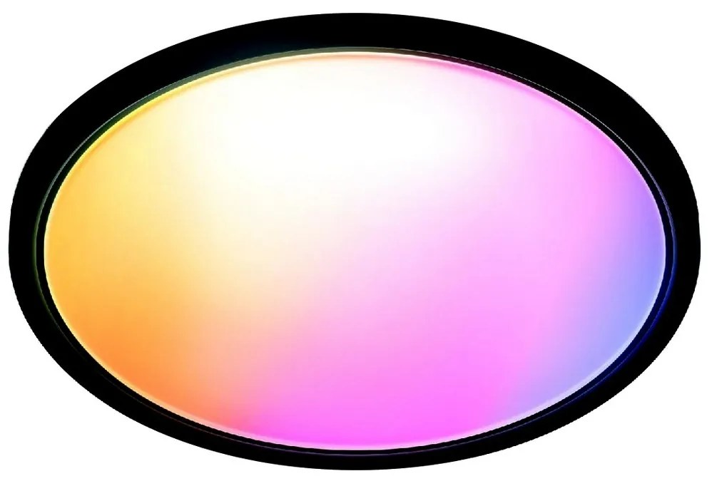 WiZ - LED RGB dimmelhető SUPERSLIM mennyezeti lámpa LED/32W/230V Wi-Fi fekete
