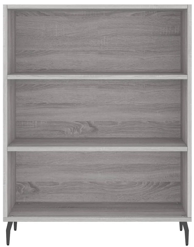 szürke sonoma szerelt fa magasszekrény 69,5 x 34 x 180 cm