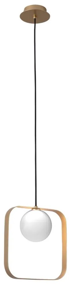 Csillár zsinóron TULA 1xG9/28W/230V szögletes arany