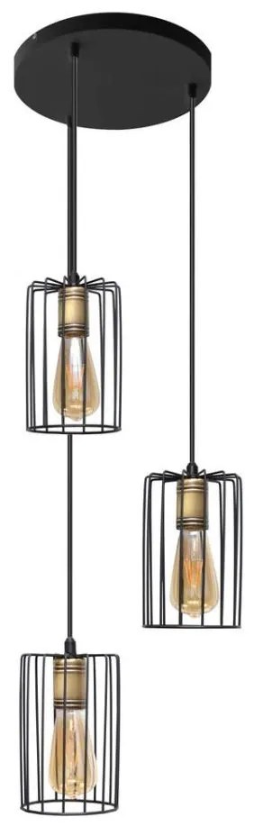 Csillár zsinóron FARGO 3xE27/15W/230V