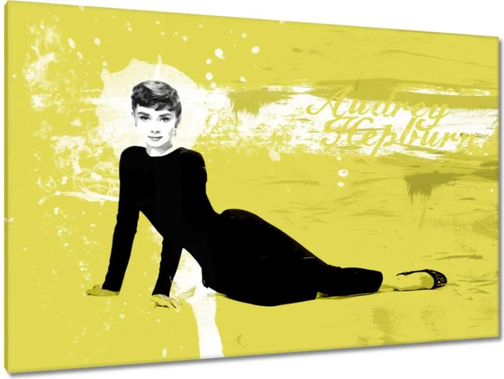 Festmények 120x80 Hepburn csodálatos színésznő