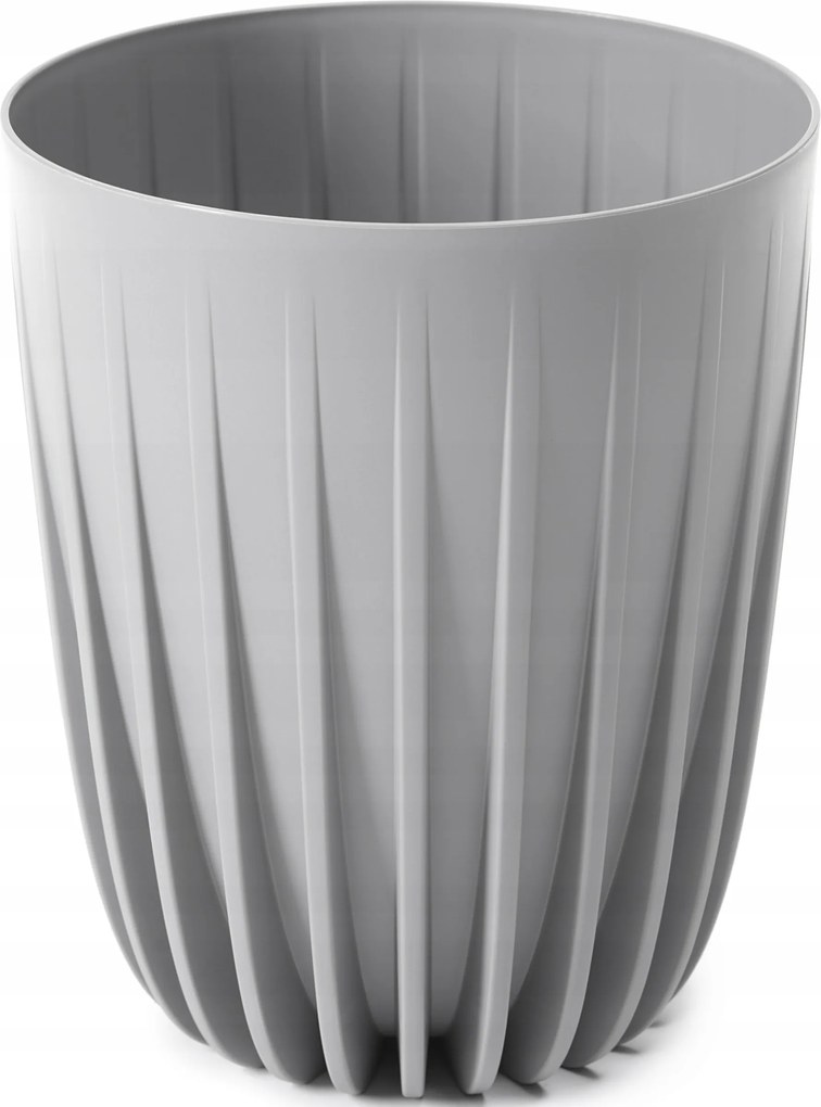 Virágtartó Mira 19 világos szürke műanyag Lamela 19 cm x 19 x 22,6 cm