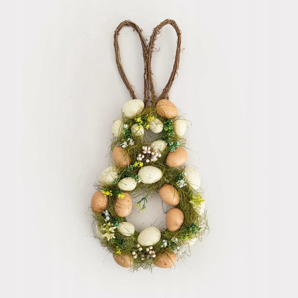 Rabi húsvéti koszorú nyuszifülekkel 53 cm Homla