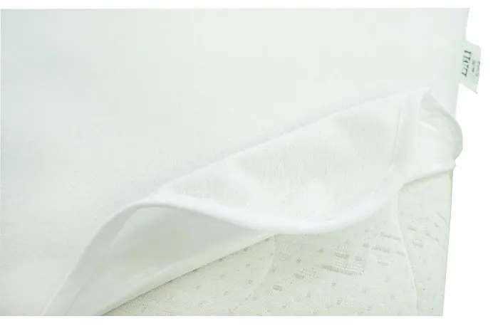 EMI fehér vízhatlan lepedő a sarkakon gumiszalaggal, 90 (100)x200-as lap