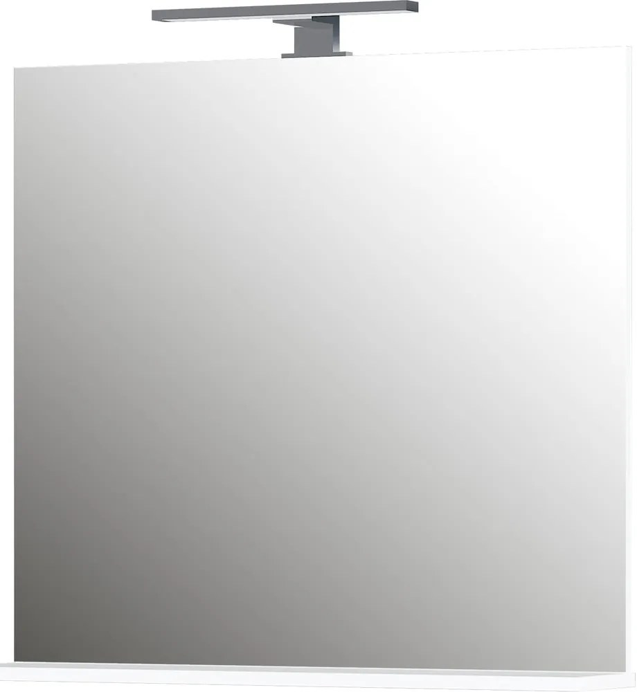 Fali tükör világítással-polccal 76x75 cm – Germania