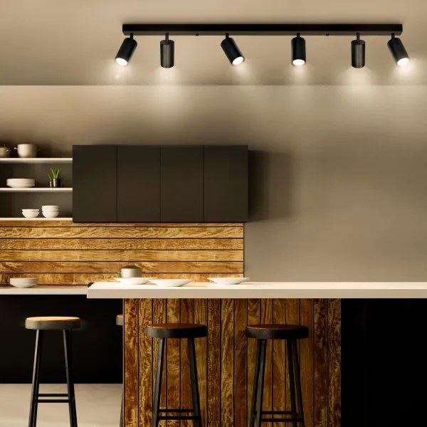 Brilagi - LED dimmelhető spotlámpa SELE 6xGU10/6,5W/230V fekete