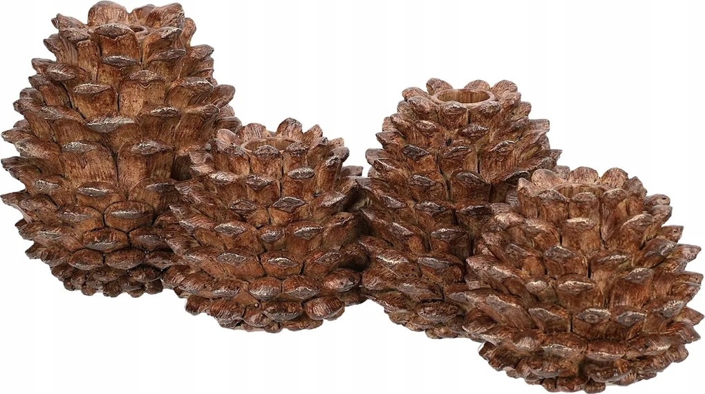 Karácsonyi Toboz Gyertyatartó Őszre 4 Gyertya Kandeláber Karácsony