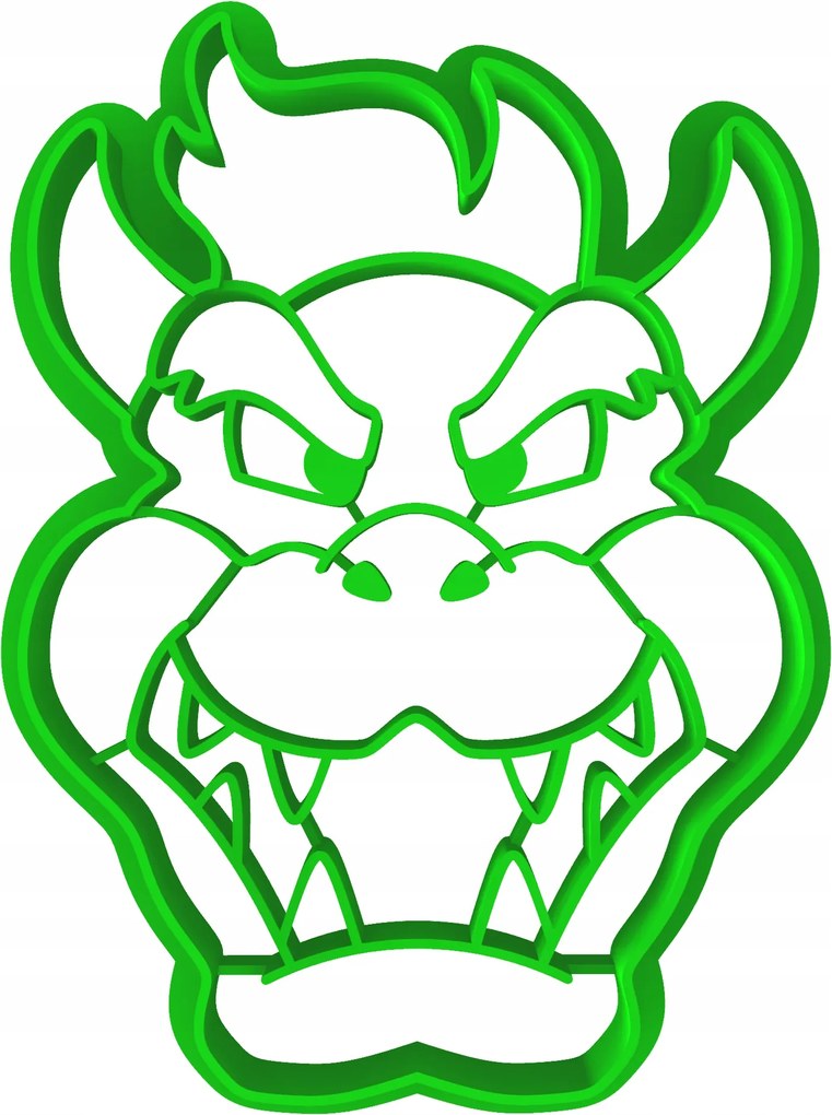 Mario Bros Sütemény lyukasztó forma King Bowser 1