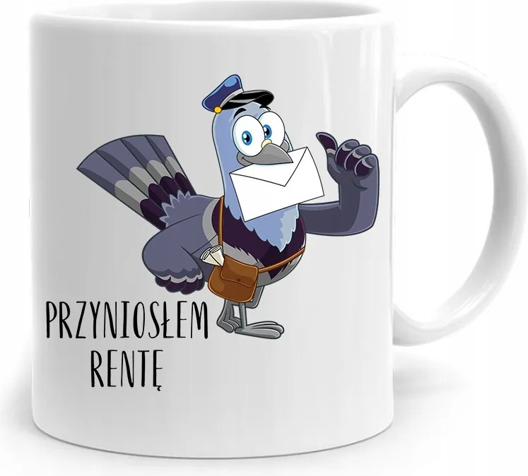 Ajándék Bögre A Postásnak Hoztam Egy Nyugdíjast, fényképes nyomattal