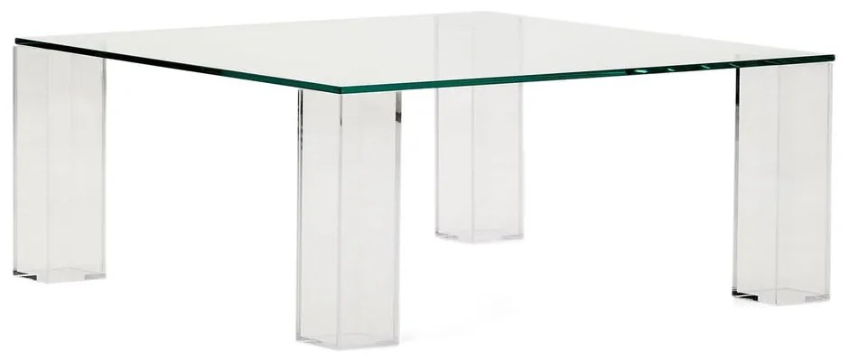 Üveg dohányzóasztal 85x85 cm Adularia – Kave Home