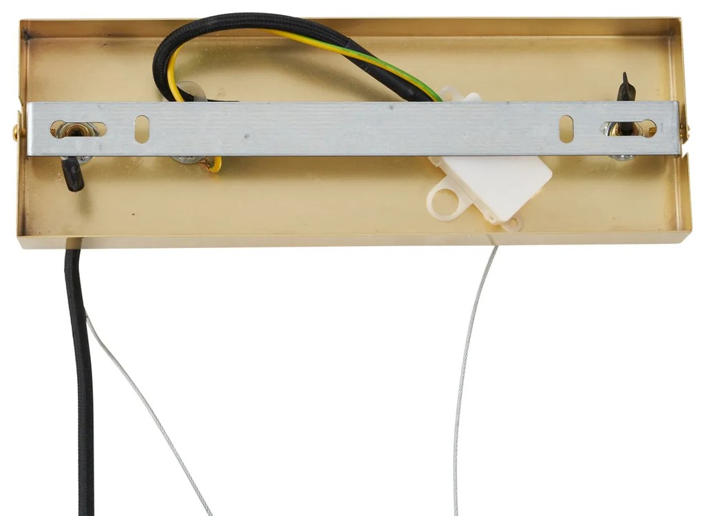 Design függőlámpa arany színben, szivárványos üveggel, 8-as - Uvas