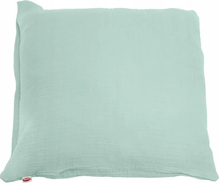 40x40-es muszlin cipzáras párnahuzat, menta