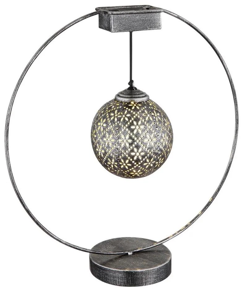 Globo 36618 - Napelemes lámpa LED/0,06W/1,2V ezüst IP44