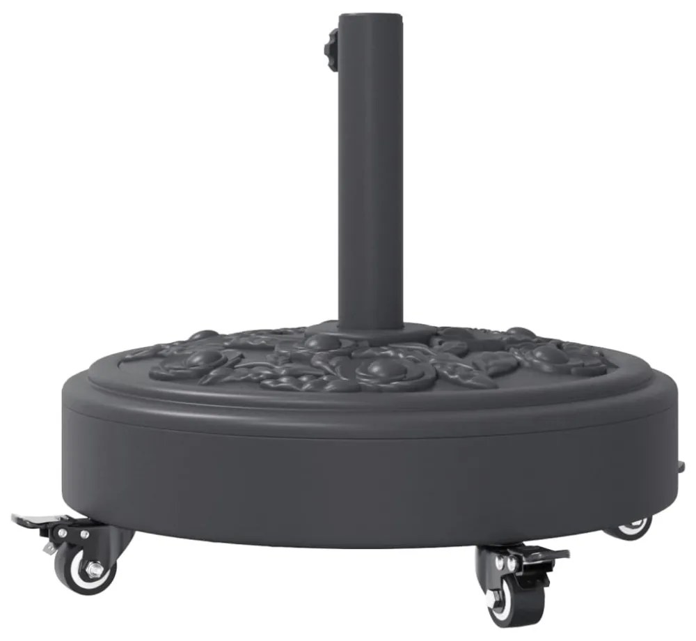 görgős kerek napernyőtalp rúdhoz Ø38 / 48 mm 27 kg
