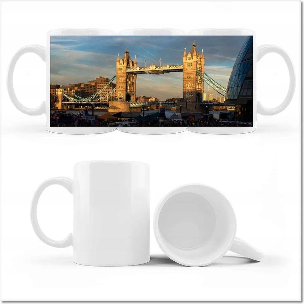 Nyomott mintás bögre Nyugat Uk Gb Tower Bridge