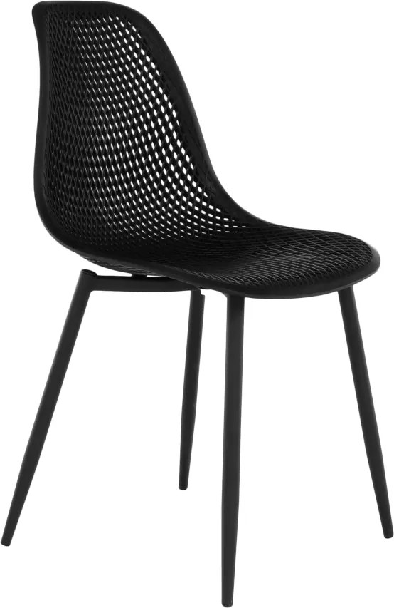 Étkező szék, fekete, TEGRA TYP 2