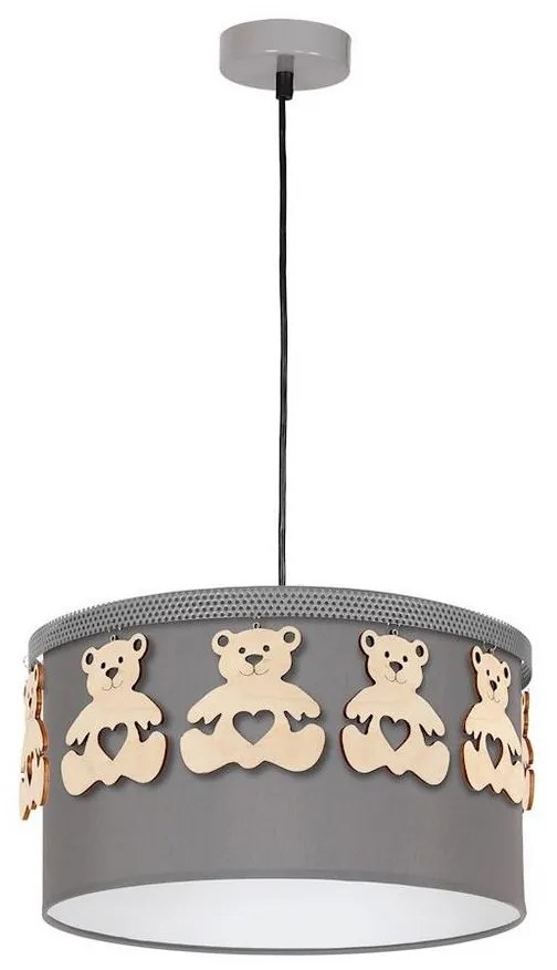 Gyerek csillár zsinóron BEAR 1xE27/60W/230V