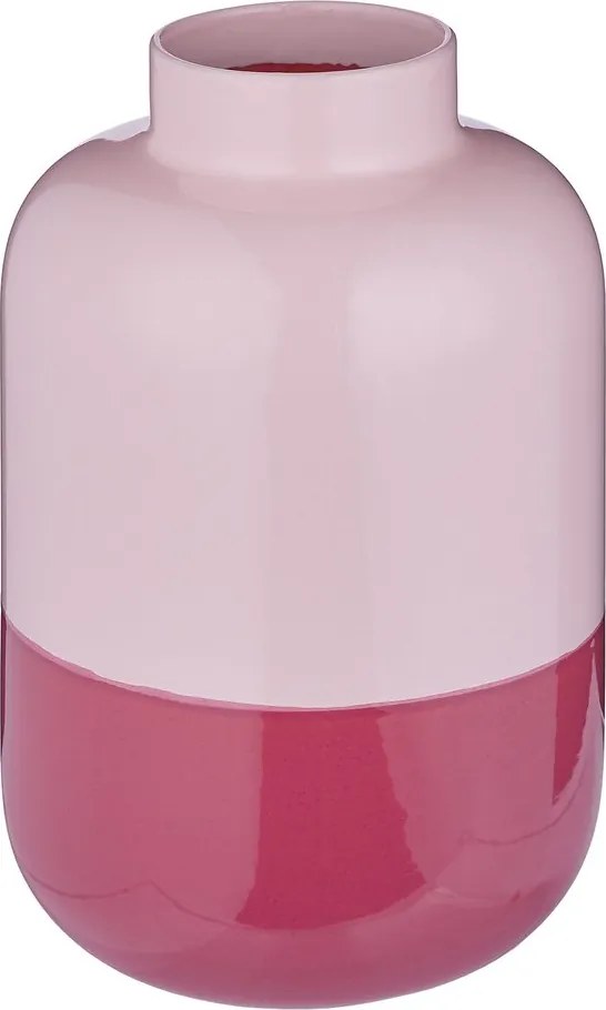 TWO TONE váza 35 cm, rózsaszín-pink