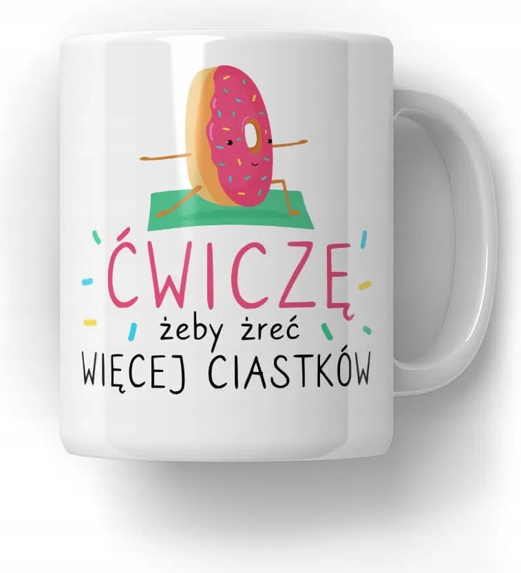 Bögre Gyakorolok, hogy több kekszet egyek Vicces Ajándék 18-99 Ajándék