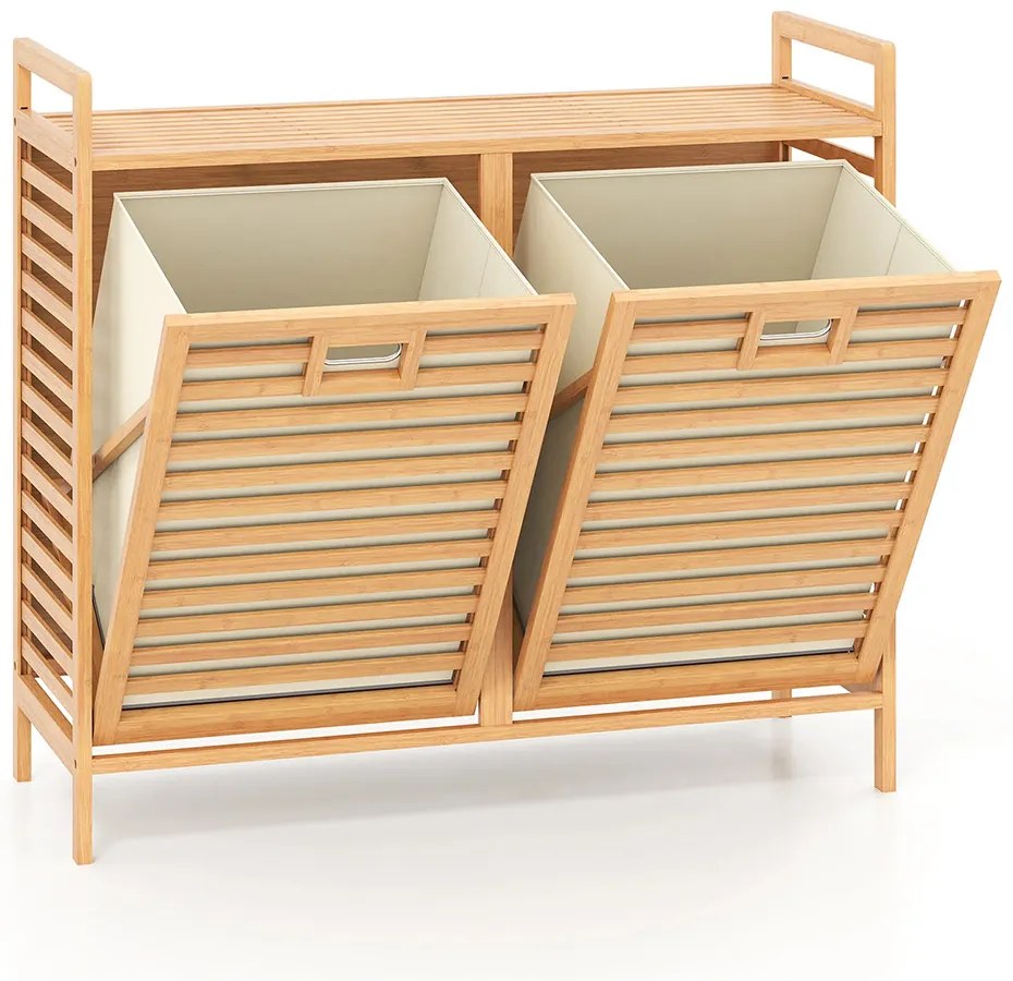 75 literes szennyestartó szekrény 2 kivehető rekesszel