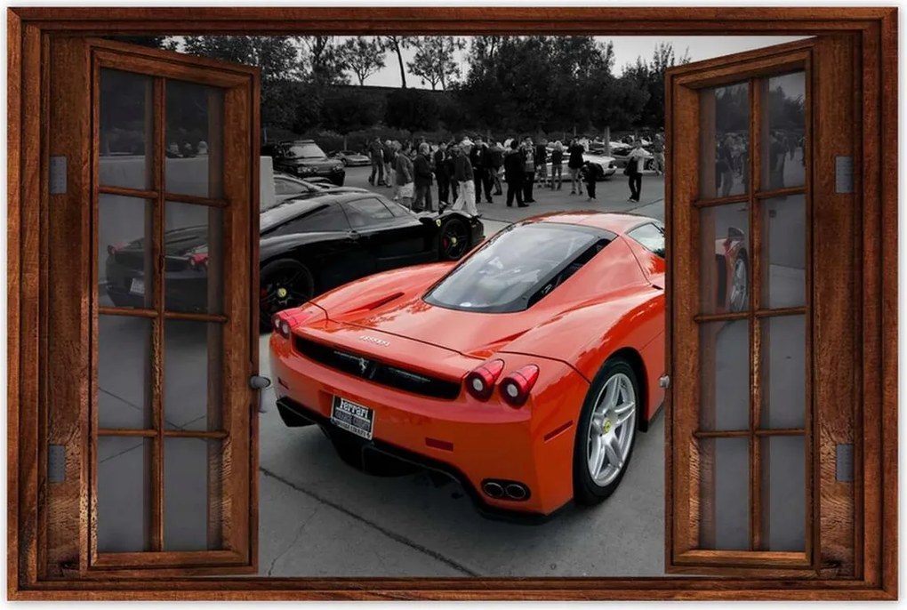 Ferrari poszter 60x40 hátulról