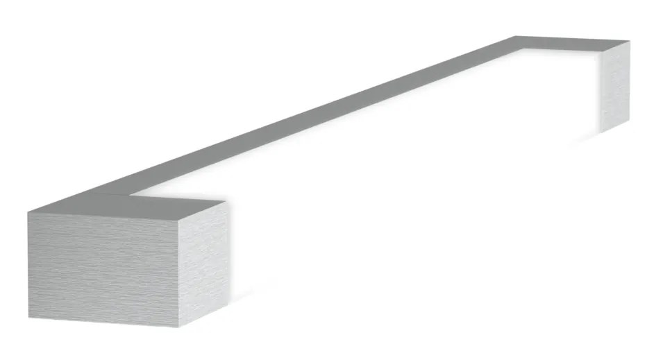 RENDL R10264 PERISA fali lámpa, fürdőszoba IP44 szálcsiszolt alumínium