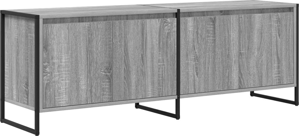 vidaXL TV szekrény Szürke Sonoma 140 x 36 x 49.5 cm Faanyag