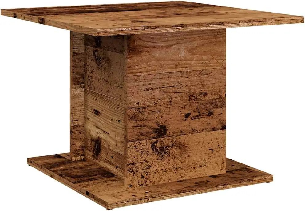 vidaXL antik fa színű szerelt fa dohányzóasztal 55,5 x 55,5 x 40 cm
