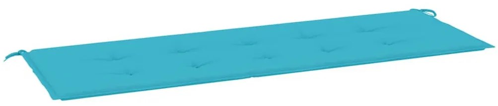 türkizkék oxford-szövet kerti padpárna 150x50x4 cm