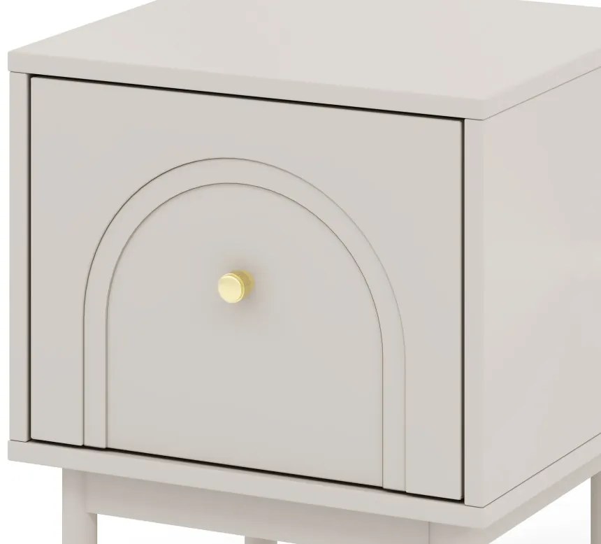 Éjjeliszekrény Kasmír/Arany Színben. MAZOMA