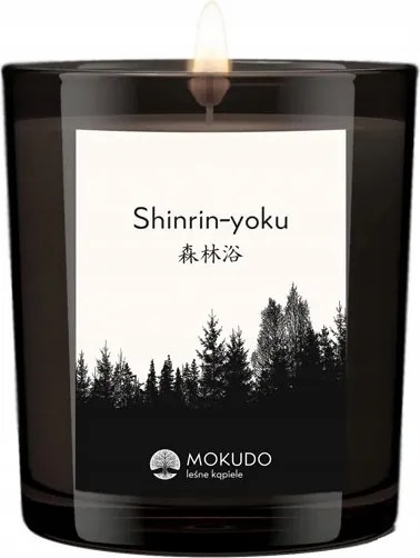 Mokudo Shinrin-yoku szójaviasz illatgyertya, 140g 100% természetes összetevők