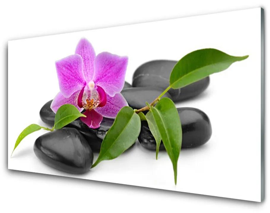 Üvegkép falra Orchidea Virág Art 140x70 cm