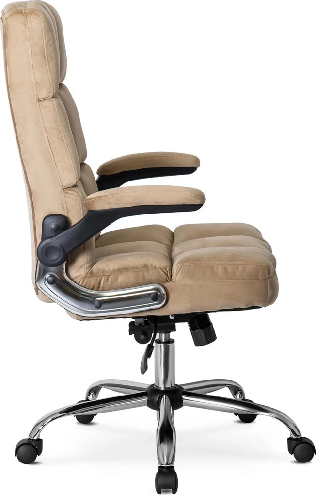 LONDON forgószék bézs bársony