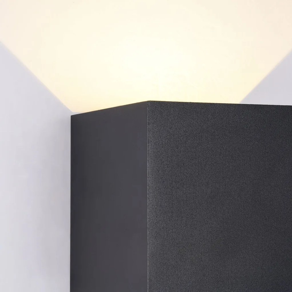 MAYTONI O572WL-L6B FULTON Modern Kültéri Fali Lámpa Fekete LED IP54
