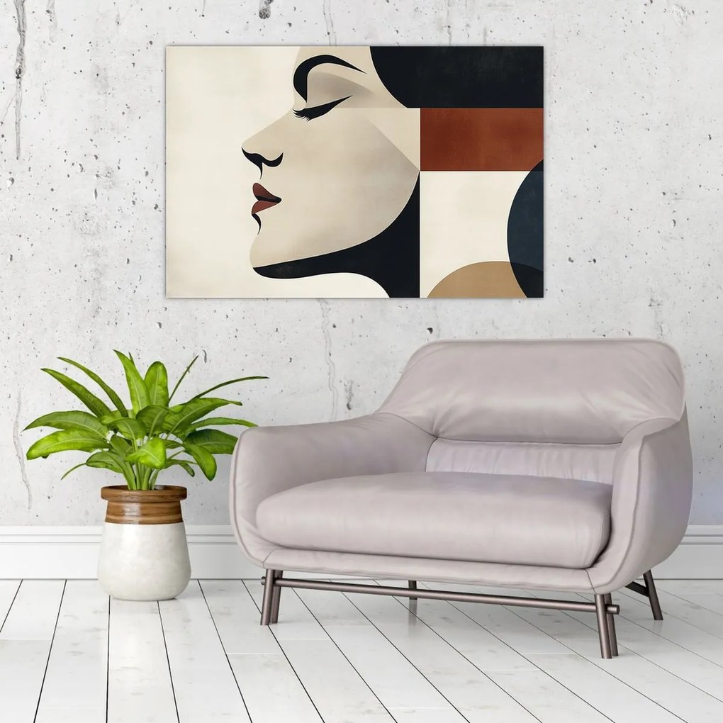 Kép - Nő profilból (90x60 cm)