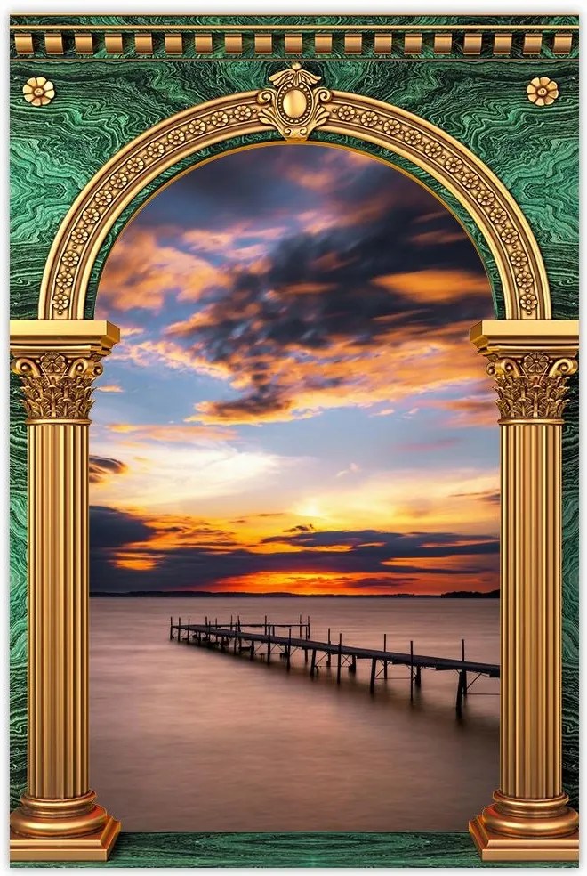 Poszterek 80x120 Nyugati tó móló