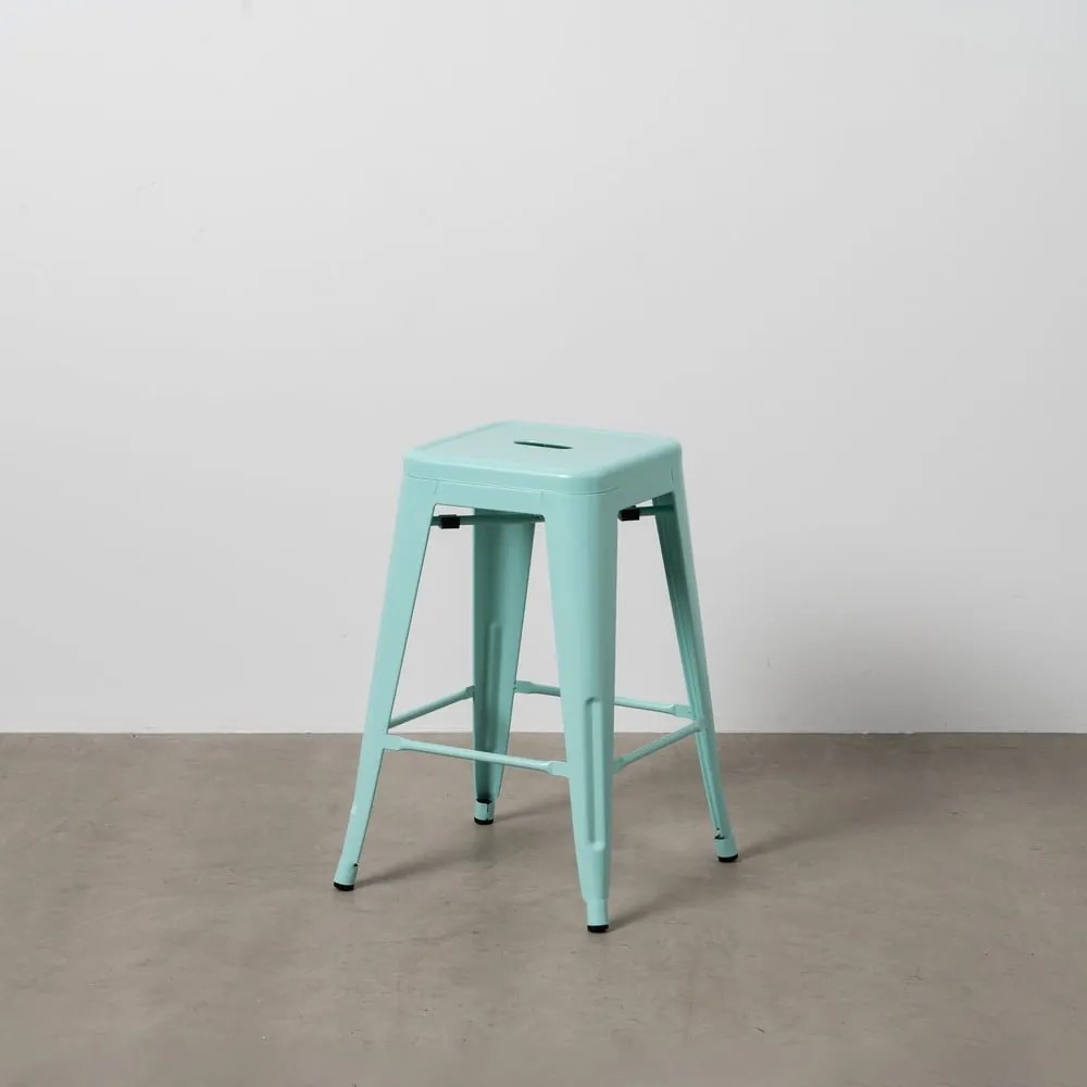 Türkiz fém bárszék szett 2 db-os (ülésmagasság 61 cm) – Ixia