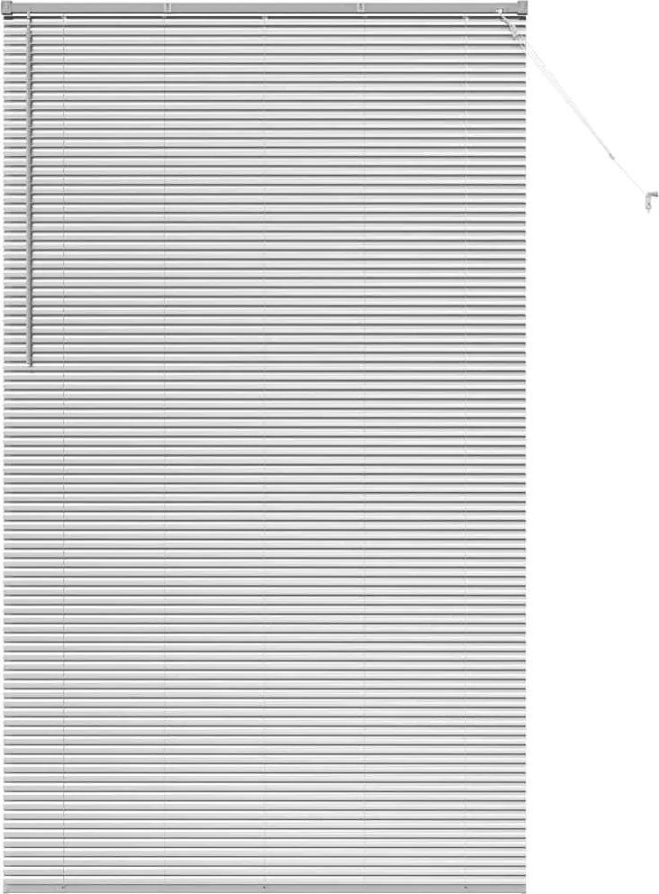 vidaXL Zsalugáter Redőnyök Ezüst 220 x 125 cm Alumínium