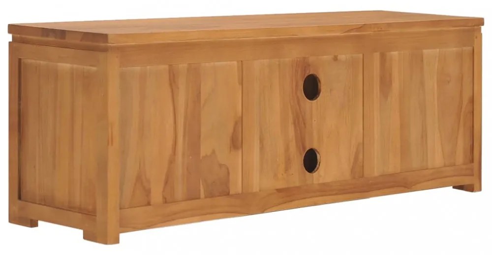 tömör tíkfa TV-szekrény 110 x 30 x 40 cm