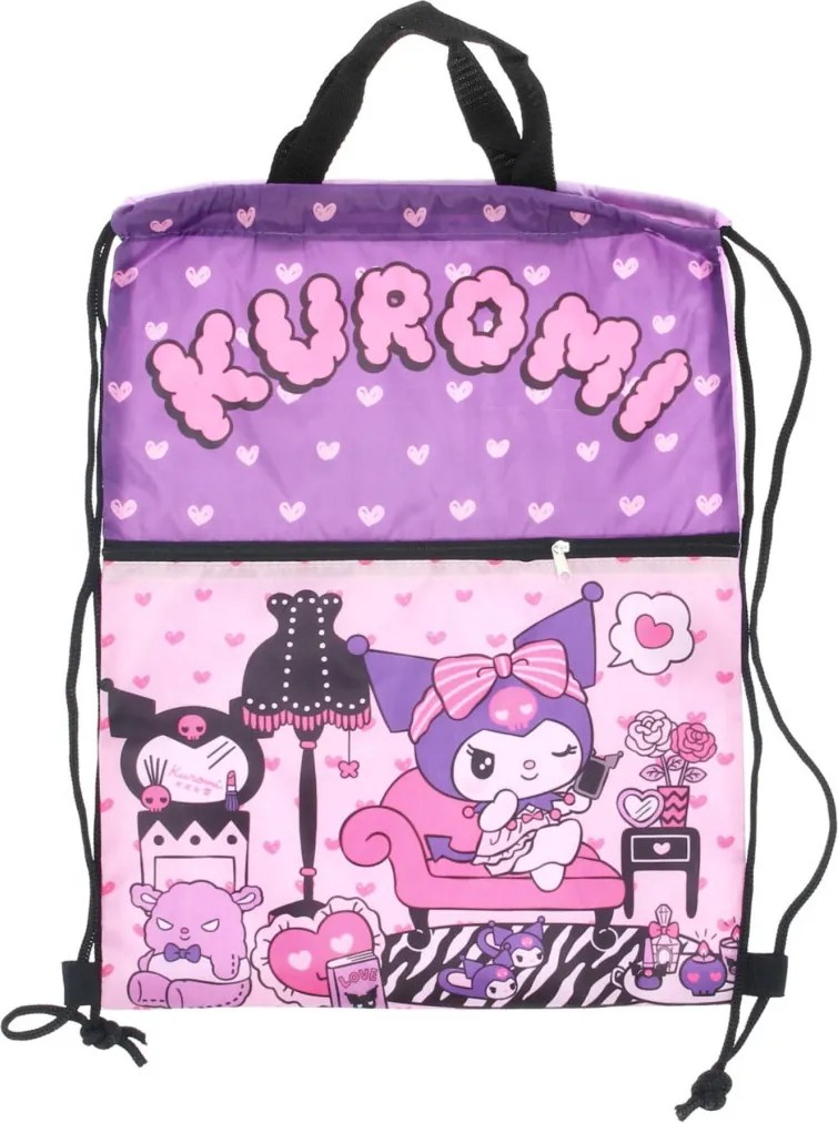 Hello Kitty Kuromi Deluxe sporttáska, tornazsák 45 cm