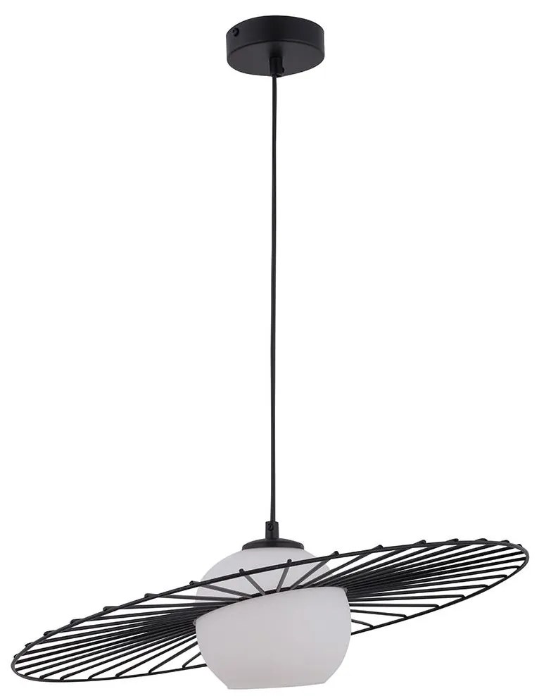 Csillár zsinóron SOL 1xE27/60W/230V fekete