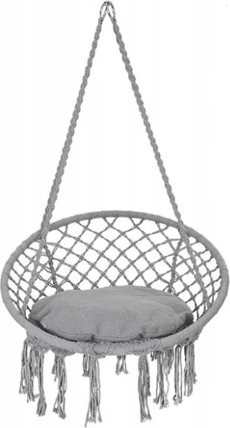 Szürke függőszék KOLUMBIA párnával