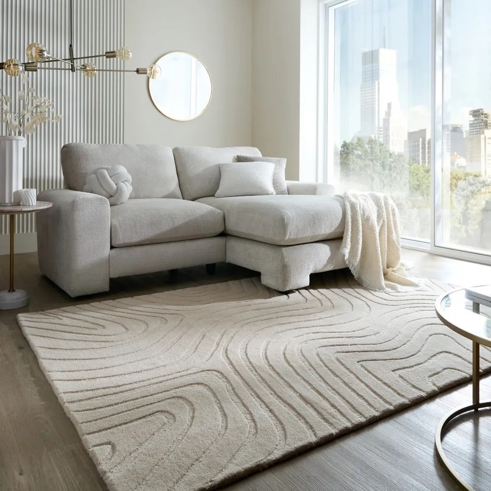 Krémszínű kézi szövésű gyapjú szőnyeg 200x290 cm Mesmerise Natural – Flair Rugs