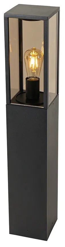 Álló kültéri lámpa fekete füstüveggel 80 cm IP44 - Charlois