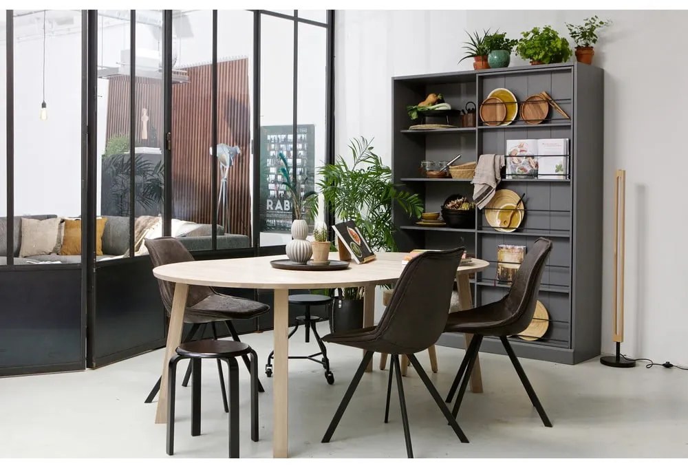 Lange bővíthető étkezőasztal, ⌀ 120 cm - WOOOD