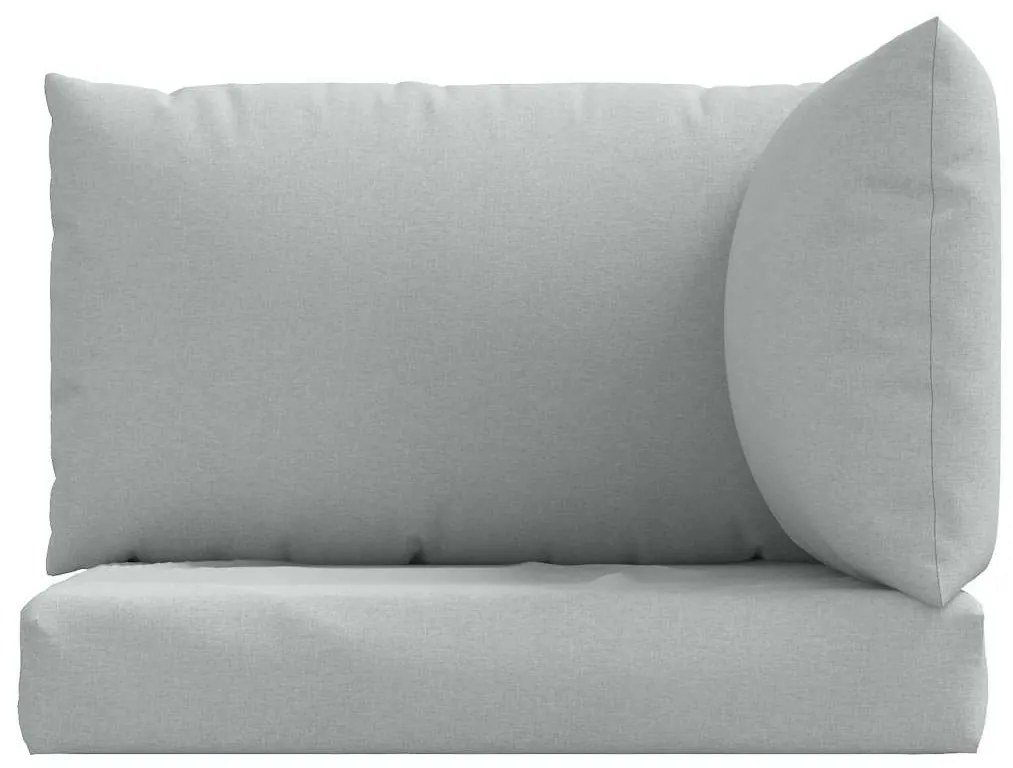 3 db melange világosszürke szövet raklappárna