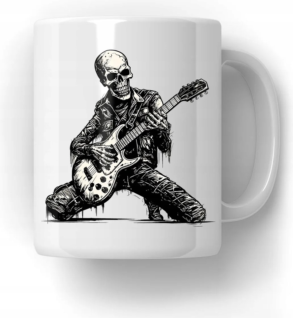 Bögre Csontváz Gitár Ajándék Zenerajongóknak 18-99 Ajándék