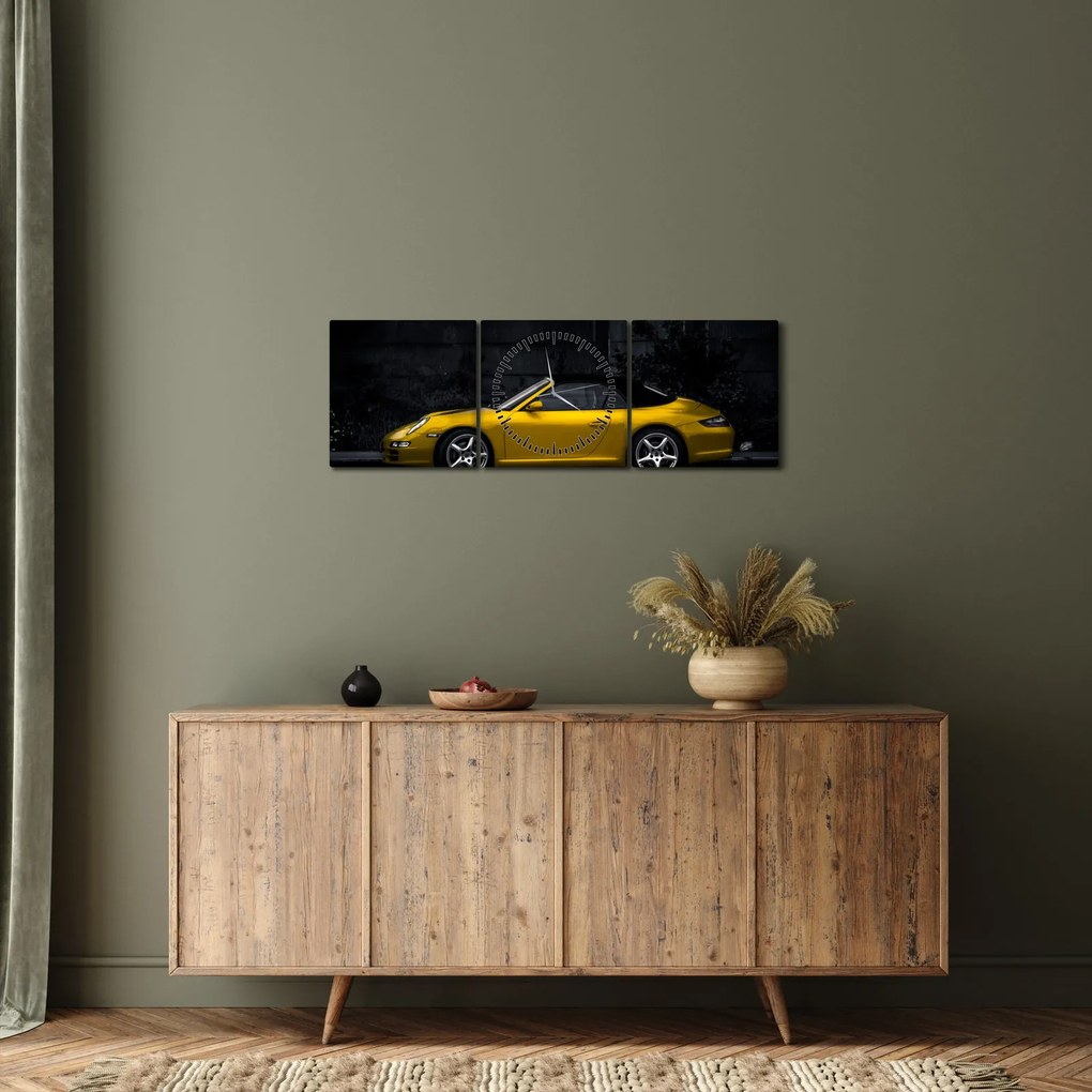 Kép - Sportkocsi (órával) (90x30 cm)