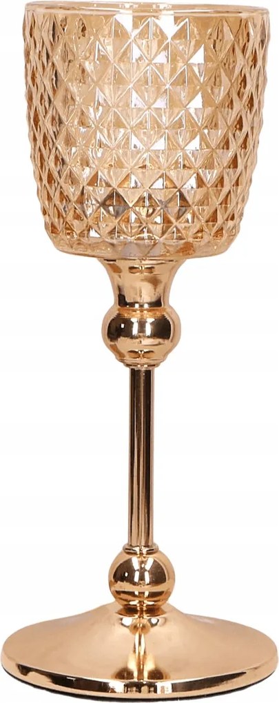 Gyertyatartó arany 25cm